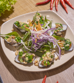 Sò Lông Nướng Mỡ Hành